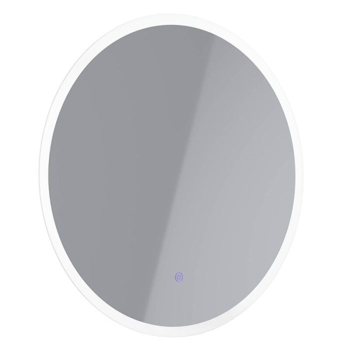 Specchio con luci grigio in vetro, Bibi, 15,3W, 4000K LED, IP44, con interruttore