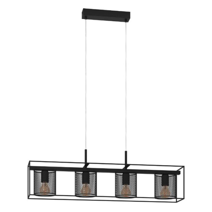 Lampada a sospensione nera in alluminio, Thiemo