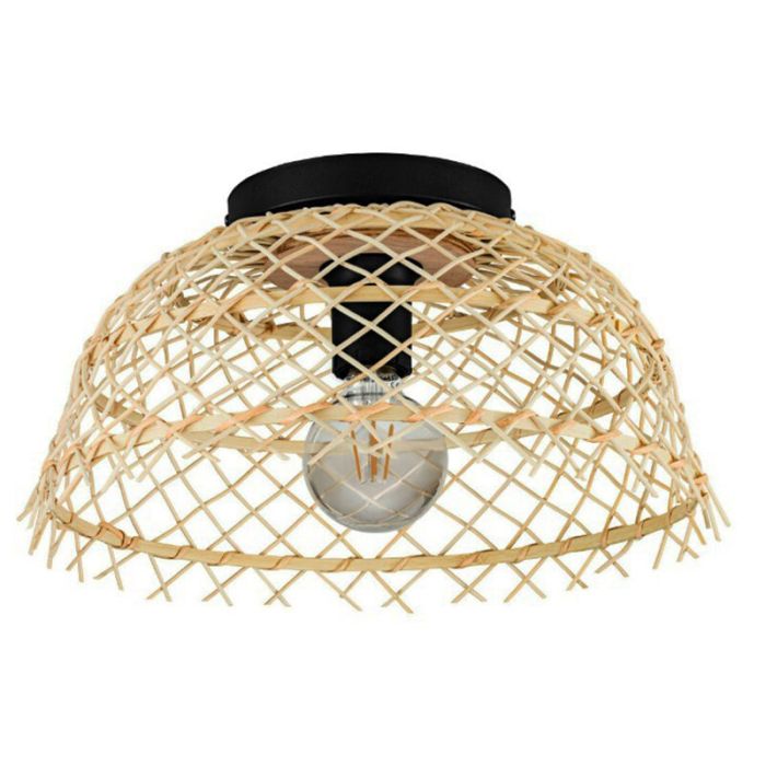Plafoniera in rattan marrone, Alida