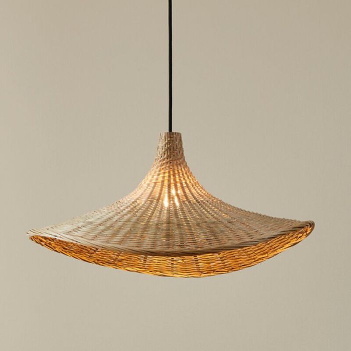 Lampada a sospensione in rattan marrone, Jettie