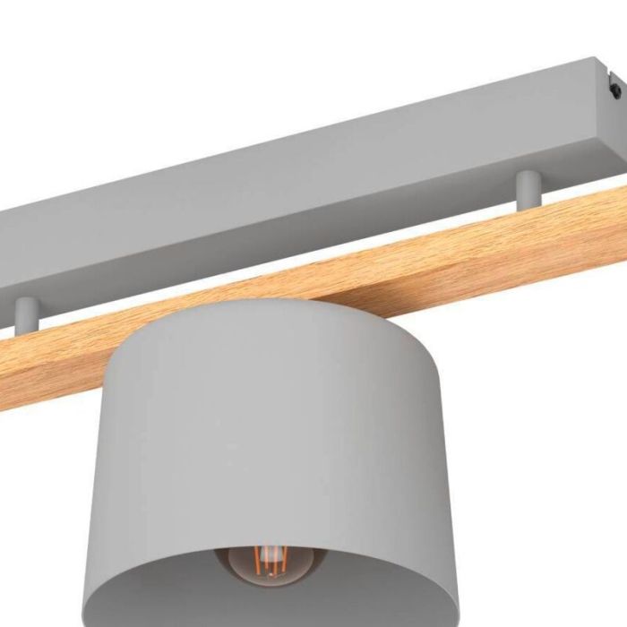 Lampada da soffitto in legno grigia, Jeannot