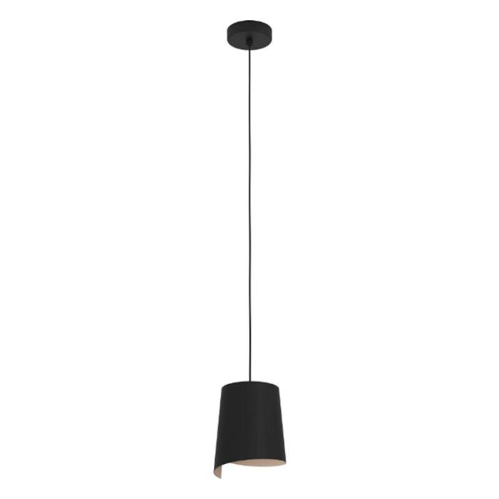 Lampada a sospensione nera in alluminio, Vincenzo