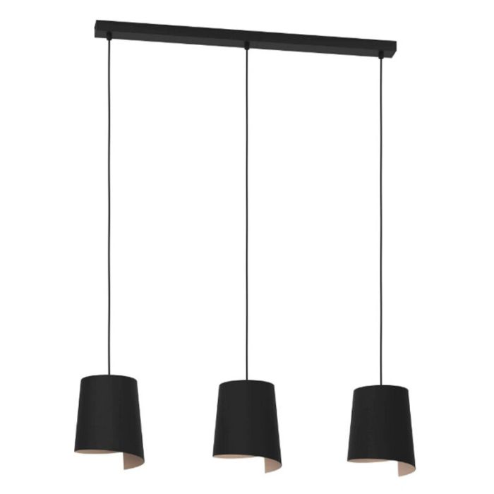 Lampada a sospensione nera in alluminio, Vincenzo