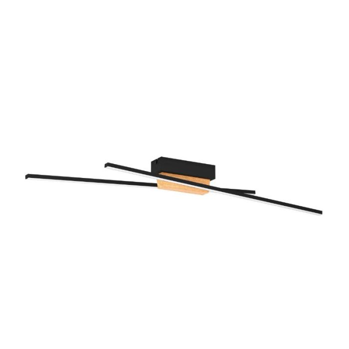 Lampada da soffitto nera in alluminio, Leintje, 13W, 3000K LED
