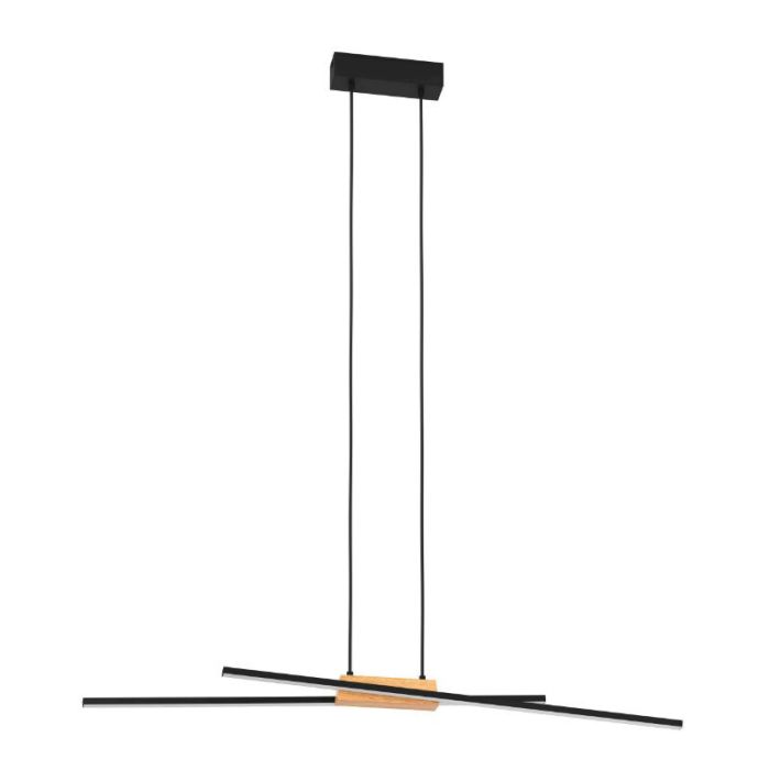 Lampada a sospensione nera in alluminio, Leintje, 13W, 3000K LED