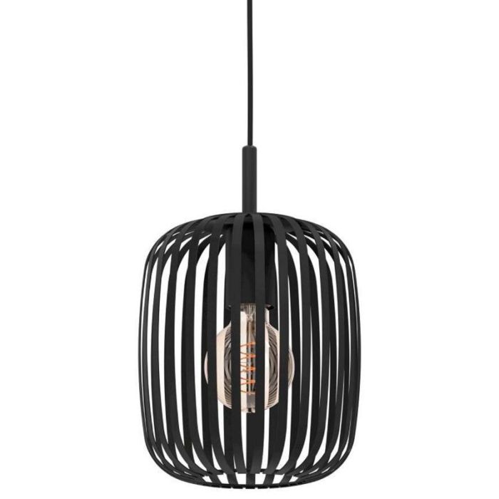Lampada a sospensione nera in alluminio, Pietro