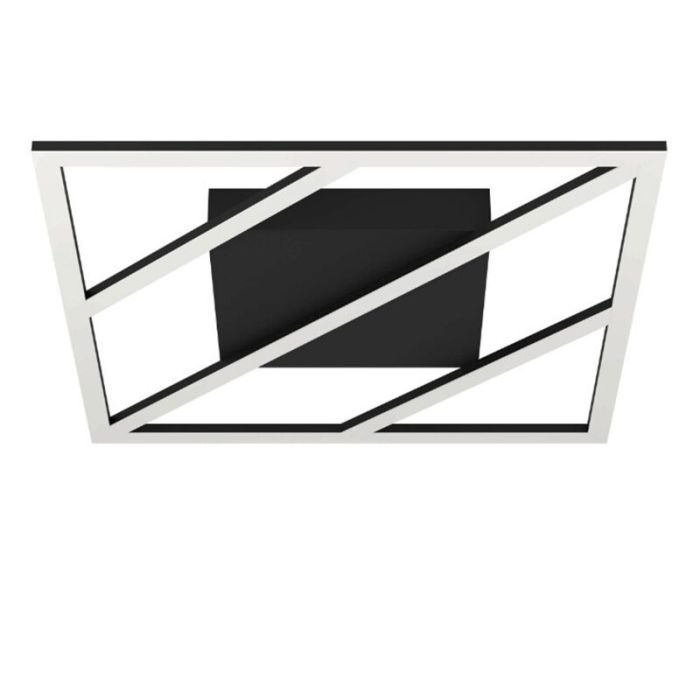 Plafoniera nera in alluminio, Kenley, 21W, bianco regolabile tra caldo e freddo LED, dimmer in 3 fasi