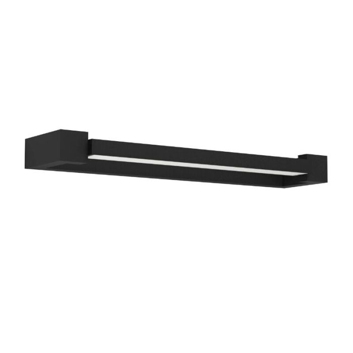 Lampada per specchio nera in alluminio, Shukri, 8,9W, 4000K LED, IP44