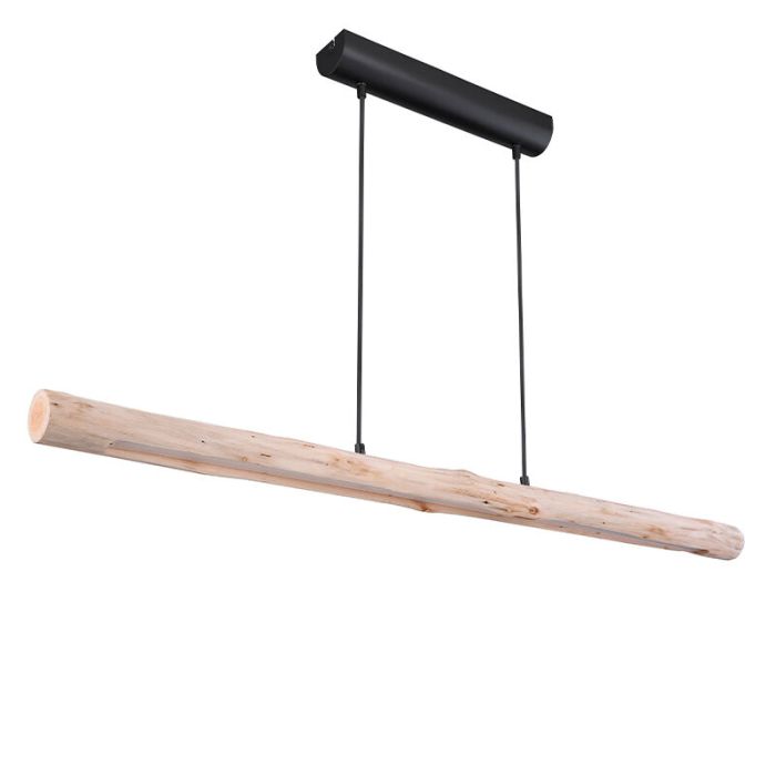 Lampada a sospensione in legno marrone, Abbas, 25W, 3000K LED