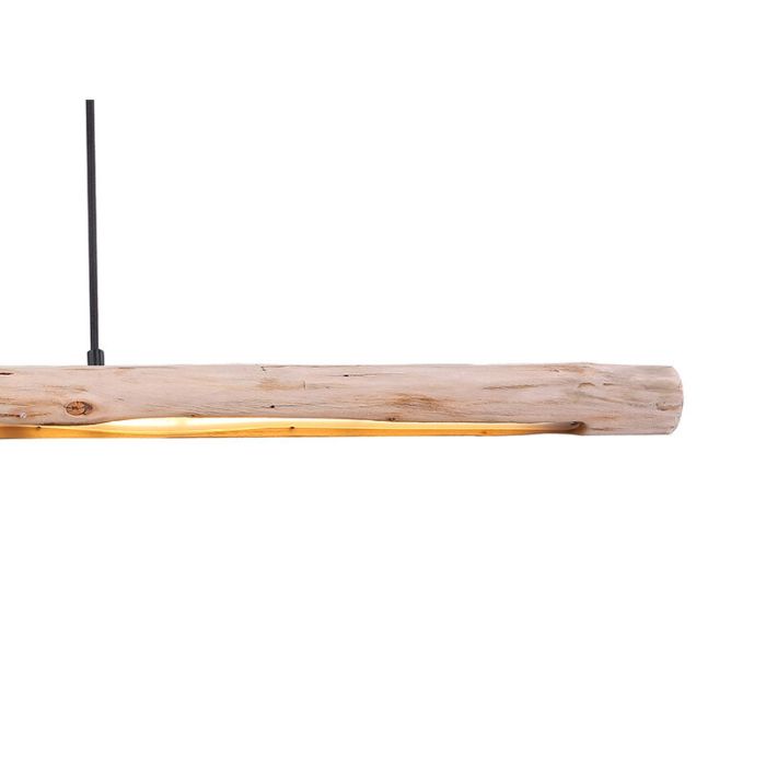 Lampada a sospensione in legno marrone, Abbas, 25W, 3000K LED