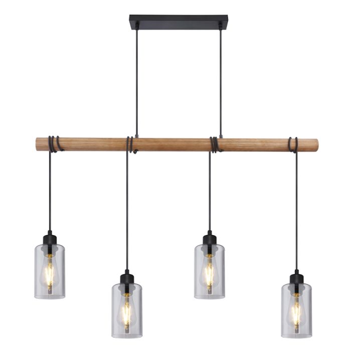 Lampada a sospensione legno rustica, Mariya