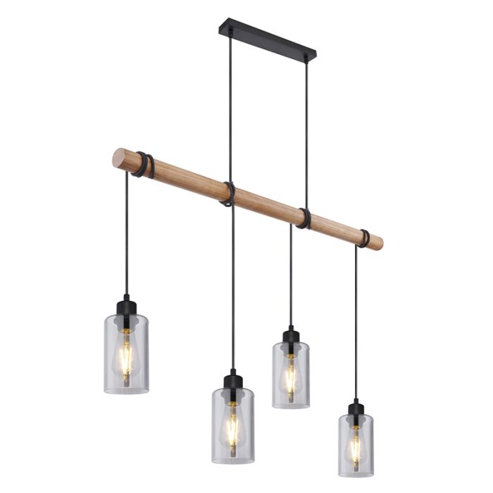 Lampada a sospensione legno rustica, Mariya