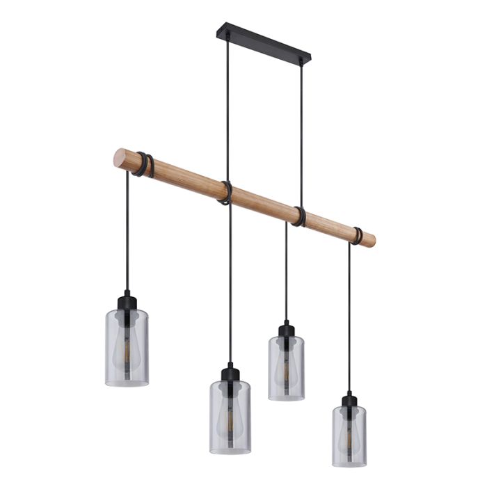 Lampada a sospensione legno rustica, Mariya