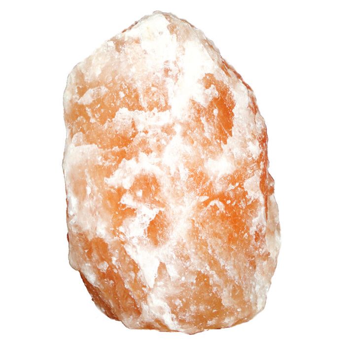 Lampada di sale arancione in pietra, Mersa, con interruttore