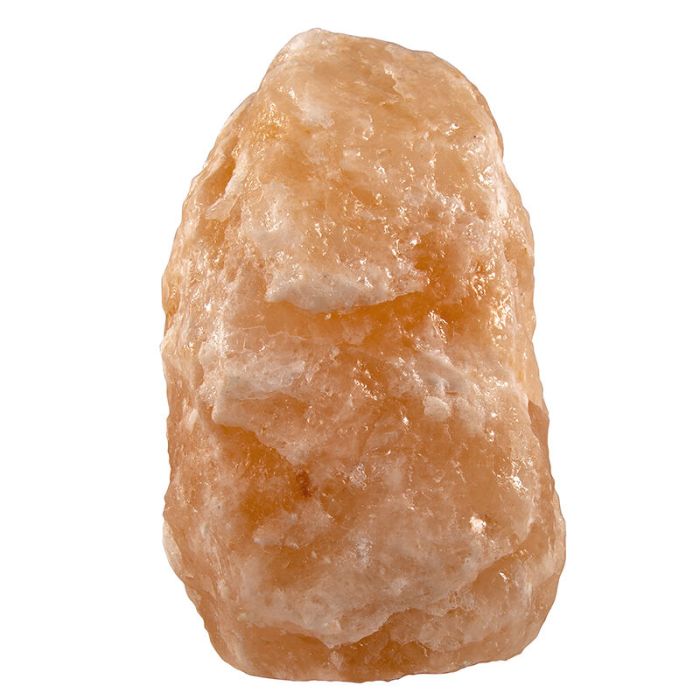Lampada di sale arancione in pietra, Mersa, con interruttore
