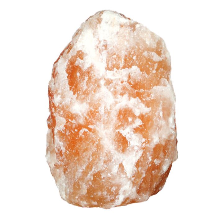 Lampada di sale arancione in pietra, Mersa, con interruttore