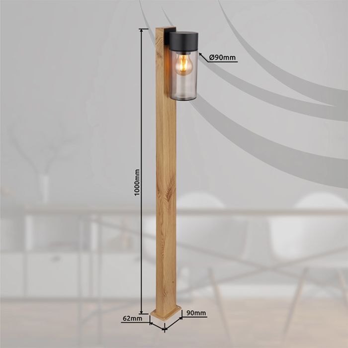 Lampada da esterno marrone in acciaio inossidabile, Kiymet, IP44