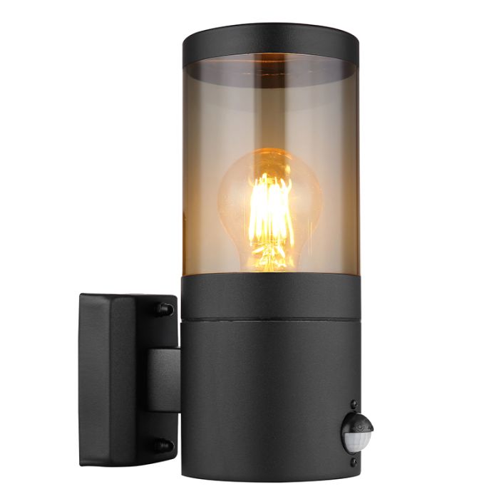 Lampada da esterno nera in acciaio inossidabile, Lambert, IP44