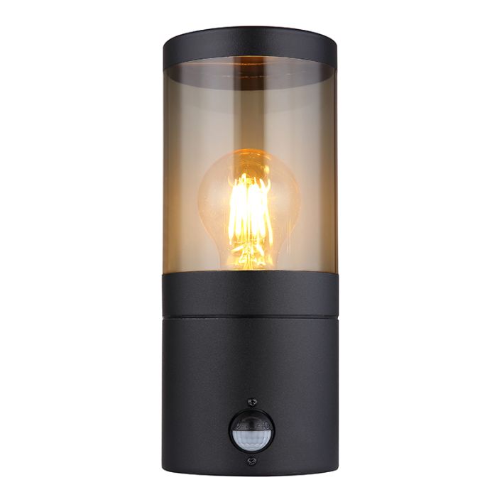 Lampada da esterno nera in acciaio inossidabile, Lambert, IP44