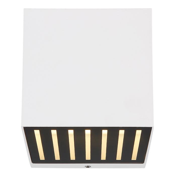 Lampada da parete up down bianca in alluminio, Moesha, 6W, 3000K LED, IP54