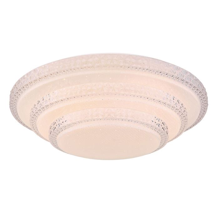 Plafoniera smart bianca metallo, Aldin, 30W, bianco regolabile tra caldo e freddo LED