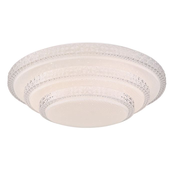 Plafoniera smart bianca metallo, Aldin, 30W, bianco regolabile tra caldo e freddo LED