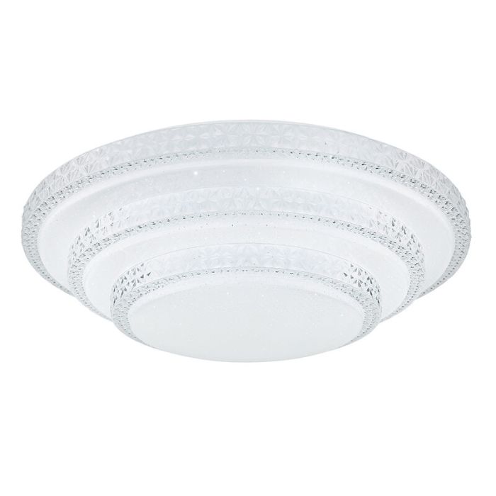 Plafoniera smart bianca metallo, Aldin, 30W, bianco regolabile tra caldo e freddo LED