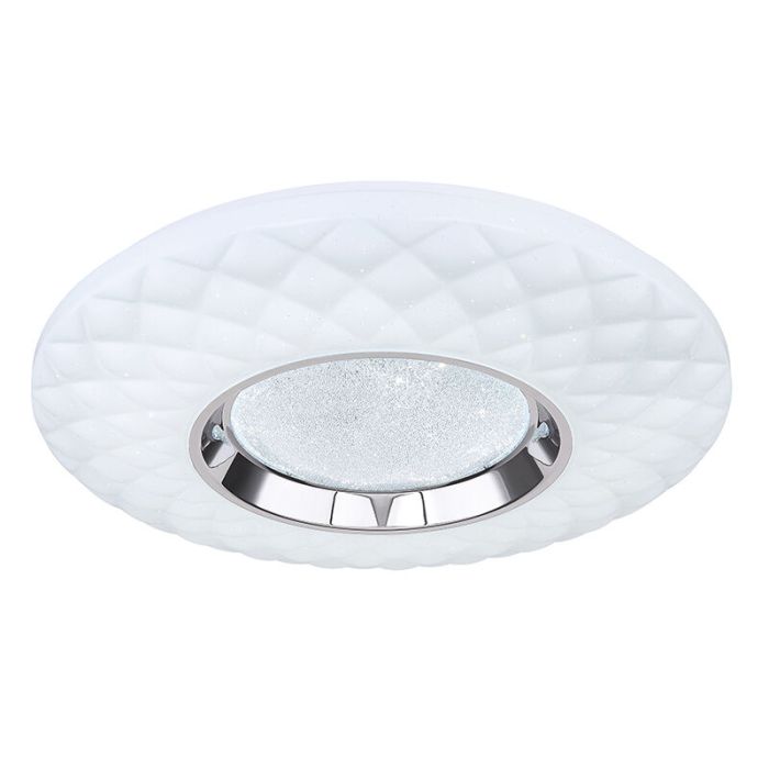 Plafoniera smart bianca metallo, Aldin, 30W, bianco regolabile tra caldo e freddo LED
