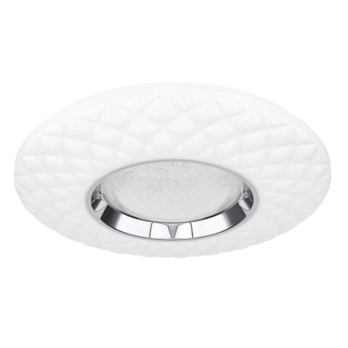Plafoniera smart bianca metallo, Aldin, 30W, bianco regolabile tra caldo e freddo LED