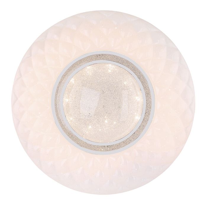 Plafoniera smart bianca metallo, Aldin, 30W, bianco regolabile tra caldo e freddo LED