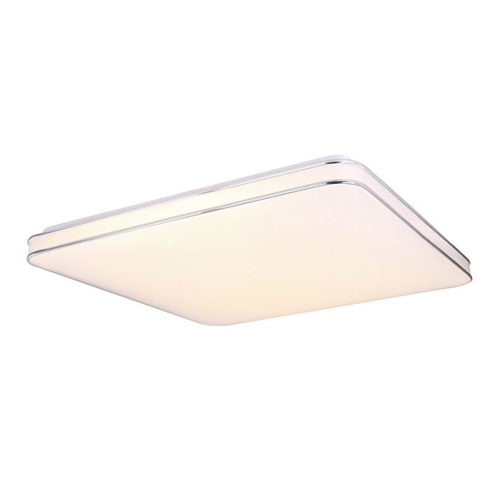 Plafoniera smart bianca metallo, Alison, 48W, bianco regolabile tra caldo e freddo LED