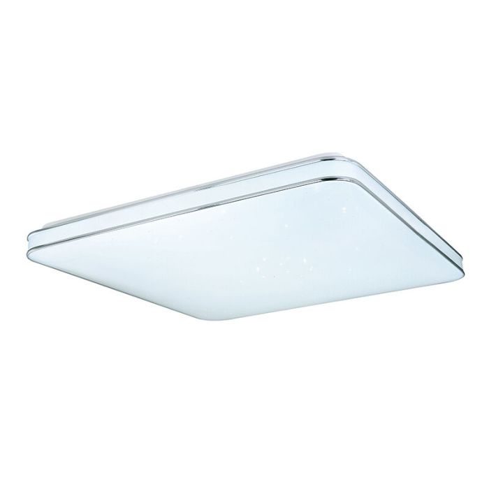 Plafoniera smart bianca metallo, Alison, 48W, bianco regolabile tra caldo e freddo LED