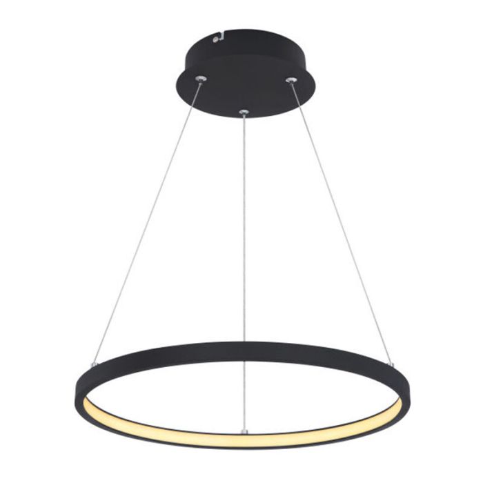 Lampade a sospensione per tavolo da pranzo nera metallo, Jeana, 19W, 3000K LED