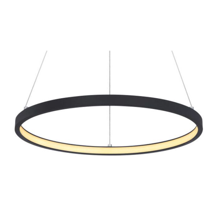 Lampade a sospensione per tavolo da pranzo nera metallo, Jeana, 19W, 3000K LED