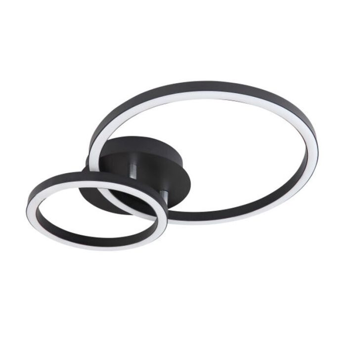 Plafoniera nera metallo, Palica, 18W, 3000K LED