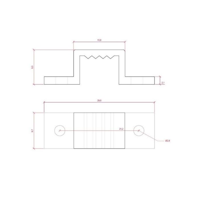 Staffa di fissaggio strip led 220V