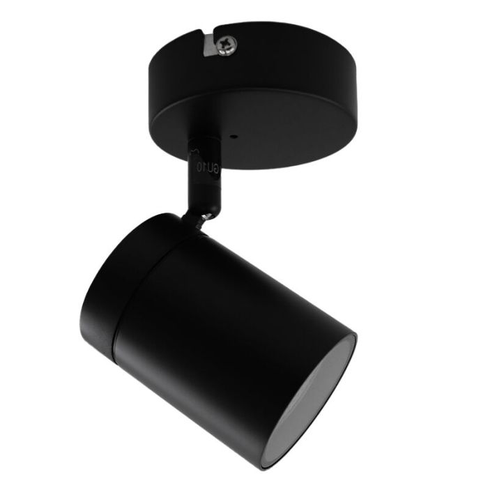Faretto da soffitto nero moderno, Ciara, IP44