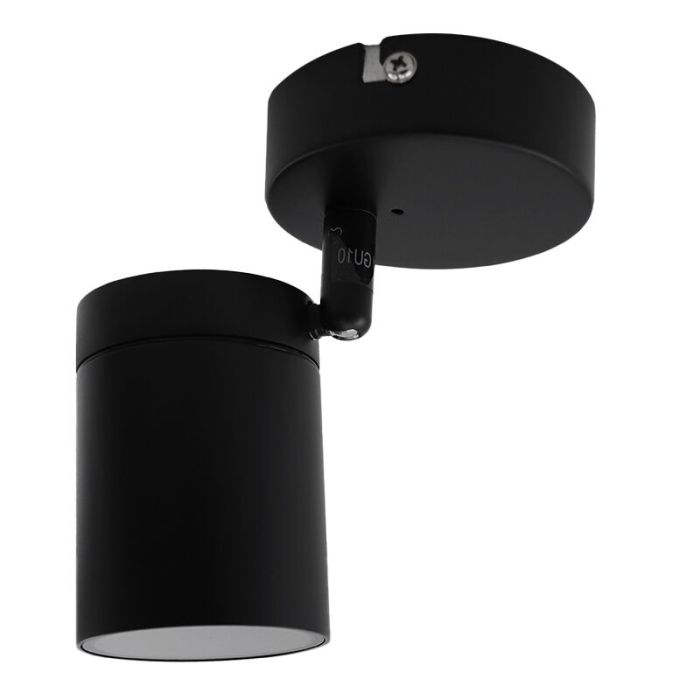 Faretto da soffitto nero moderno, Ciara, IP44