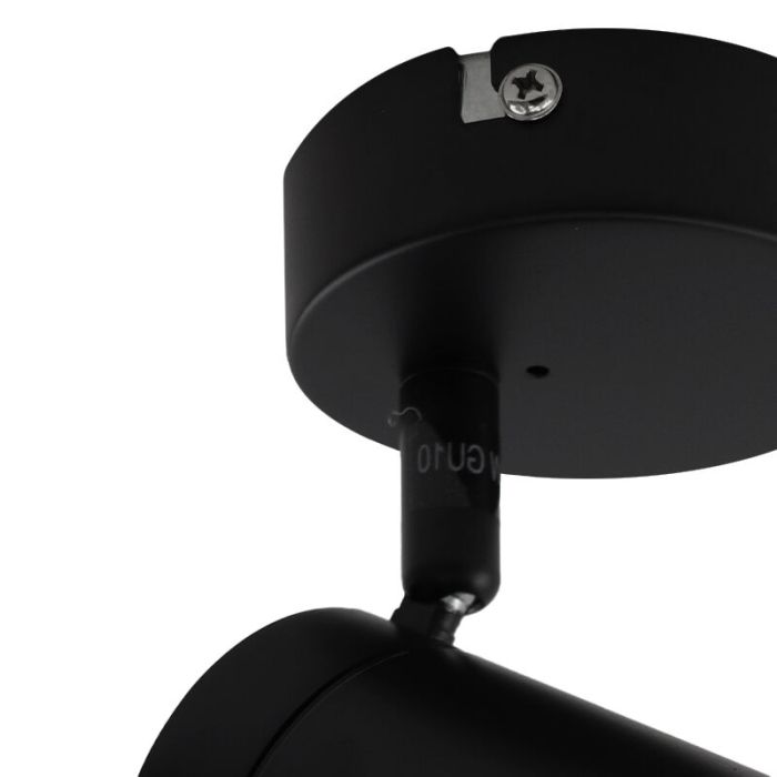 Faretto da soffitto nero moderno, Ciara, IP44