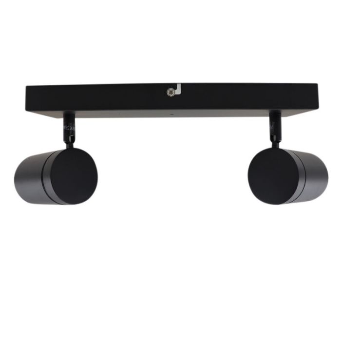 Faretto da soffitto nero moderno, Ciara, IP44