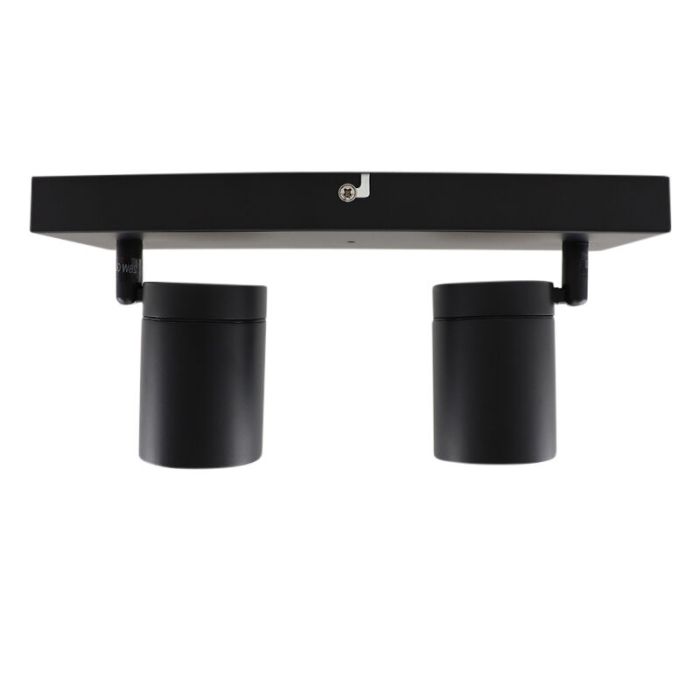 Faretto da soffitto nero moderno, Ciara, IP44