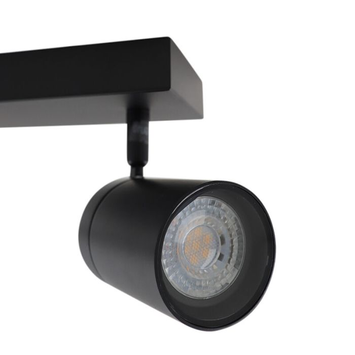 Faretto da soffitto nero moderno, Ciara, IP44