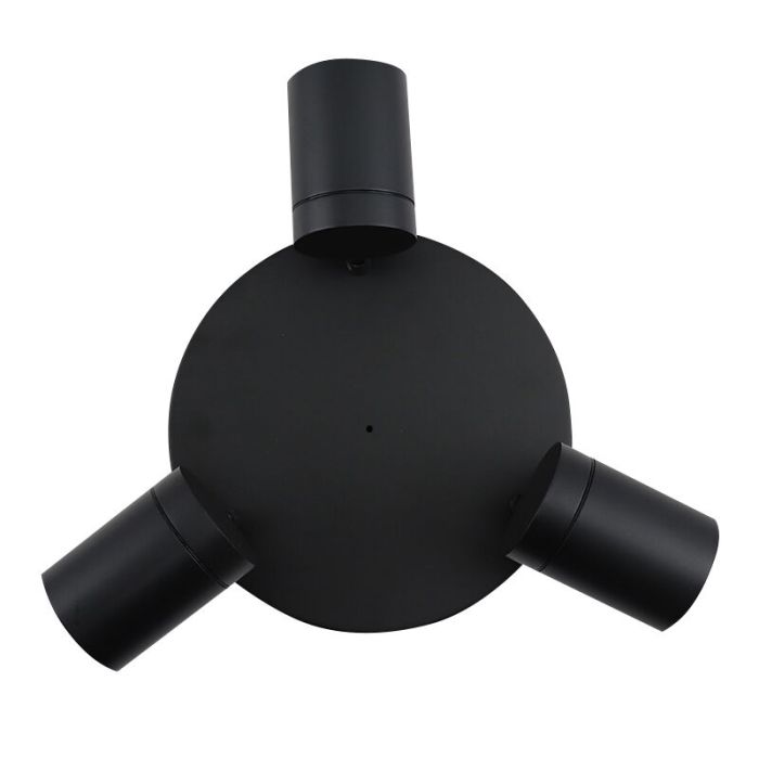 Faretto da soffitto nero moderno, Ciara, IP44