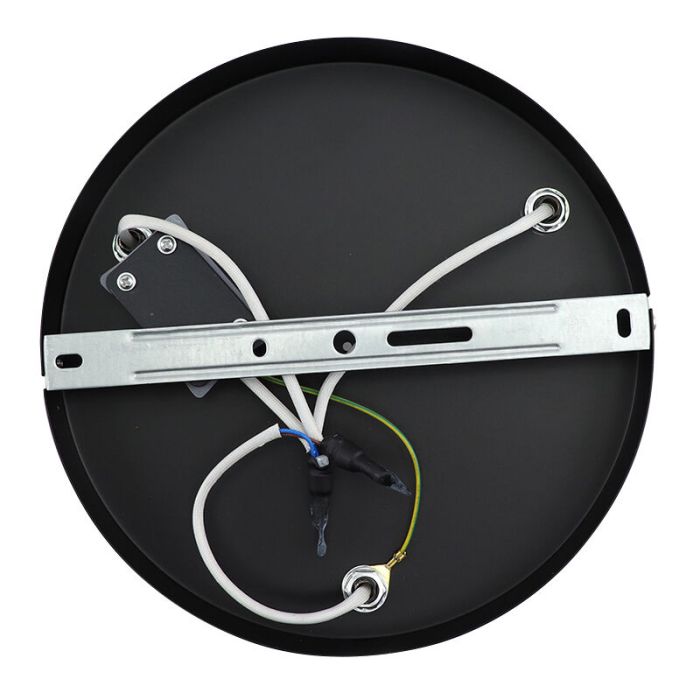 Faretto da soffitto nero moderno, Ciara, IP44
