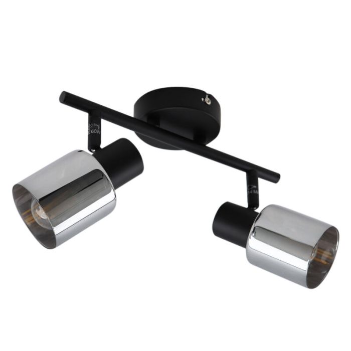Faretto da soffitto nero design, Crystal