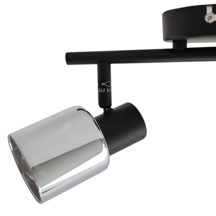 Faretto da soffitto nero design, Crystal