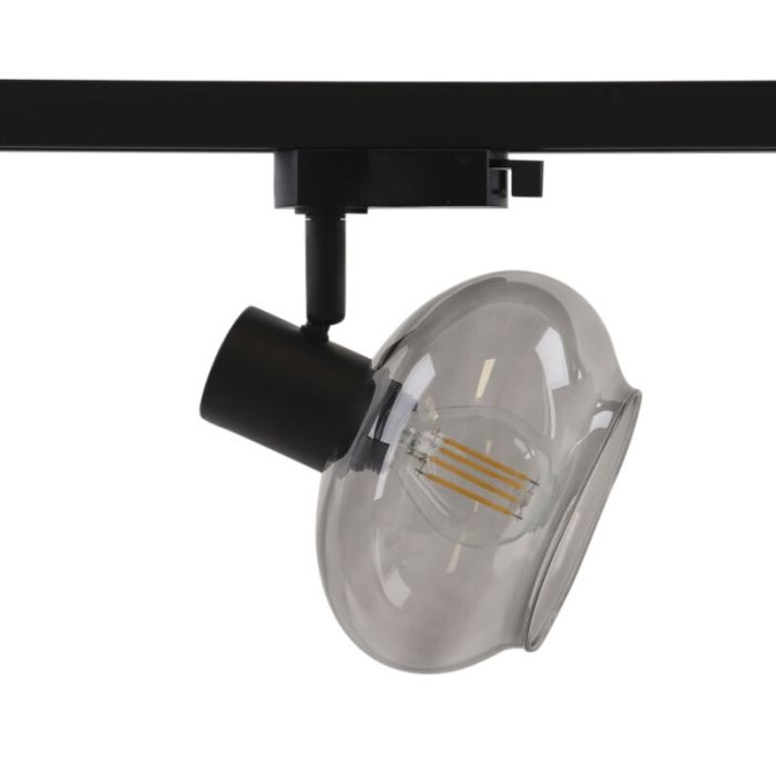3M sistema di illuminazione a binario monofasico nero con angolo + 5 Skip faretti a binario