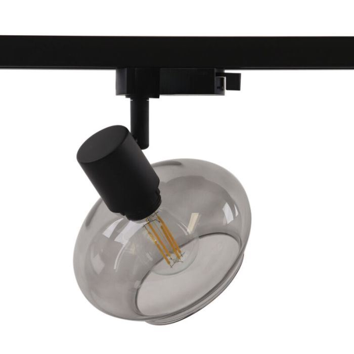 3M sistema di illuminazione a binario monofasico nero con angolo + 5 Skip faretti a binario