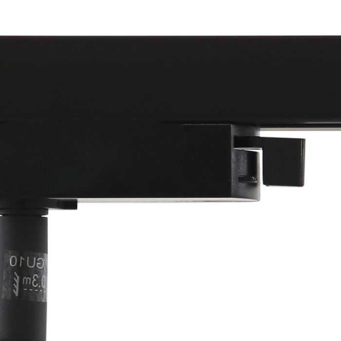 3M sistema di illuminazione a binario monofasico nero con angolo + 5 Skip faretti a binario
