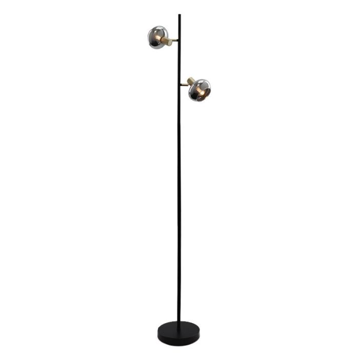 Lampada da terra grigia design, Skip, con interruttore